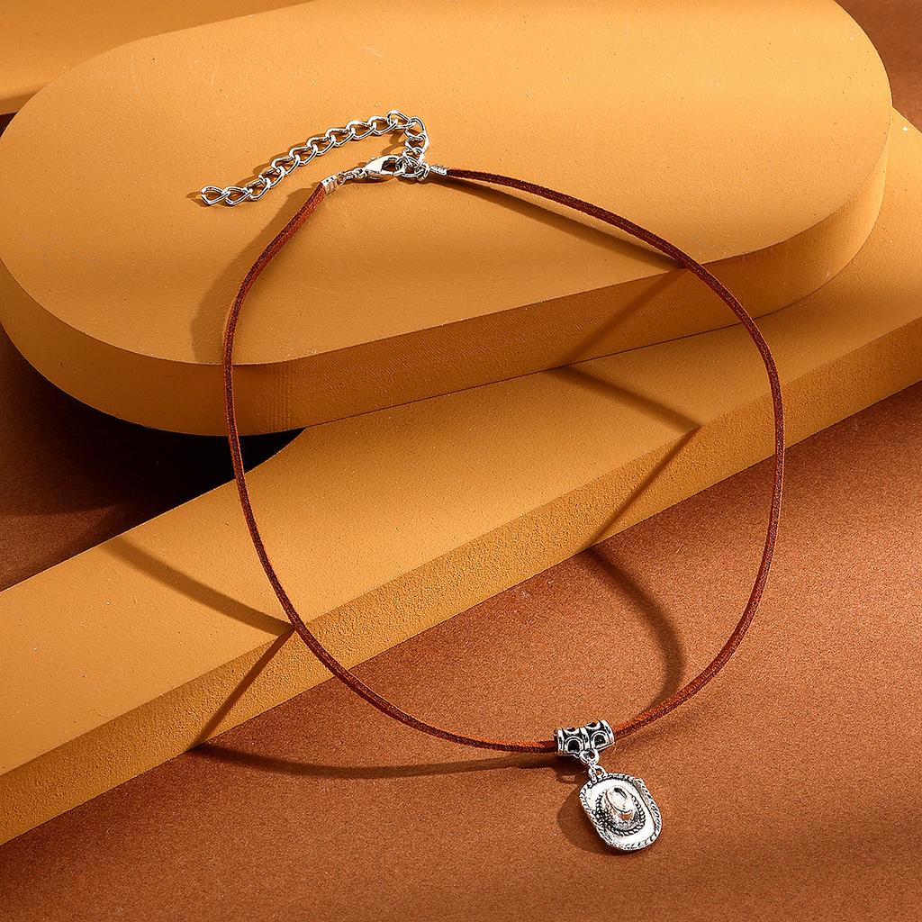 Halskette nationalen Wind Kuhkopf Kreuz Cowboy Maillard Stapel Dai Fugu Halskette