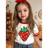 2026 Girl Clothes Summer Cartoon Fruit Print Children's Clothing Girl T-Shirt Short Sleeve Child T-Shirt Summer Clothes Girl Top