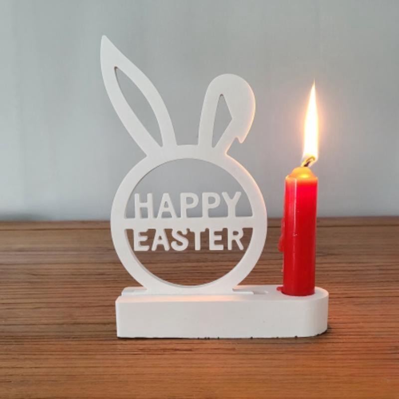 Rabbit Holder Resins Molds Candlesticks Silicone Molds Easter Rabbit Mould Dropshipping