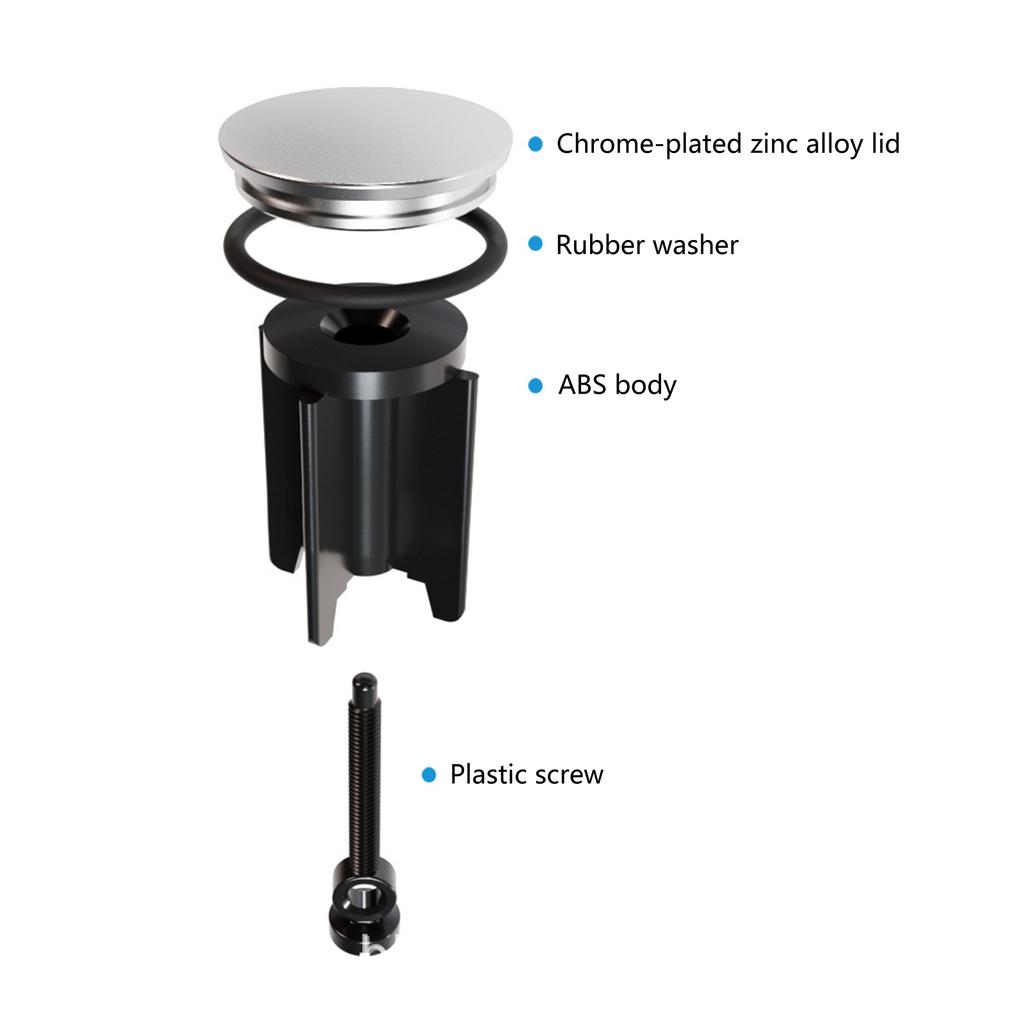 Badezimmer Waschbecken Becken Manuelle Lift Ablaufstöpsel Waschbeckenstöpsel Ablauf Filter Ersatz Ablaufstopfen Badewannenstöpsel Langlebig
