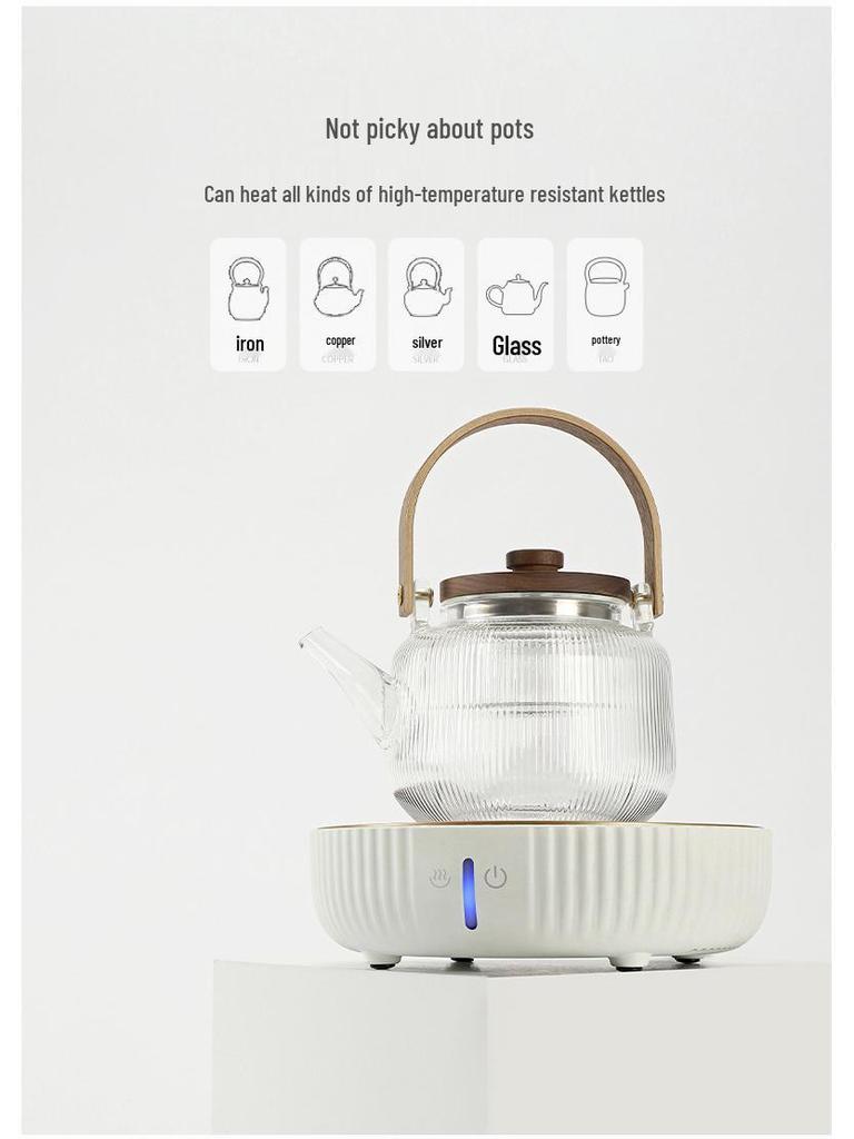 New Mini Smart Touch Silent Electric Ceramic Tea Maker Stove