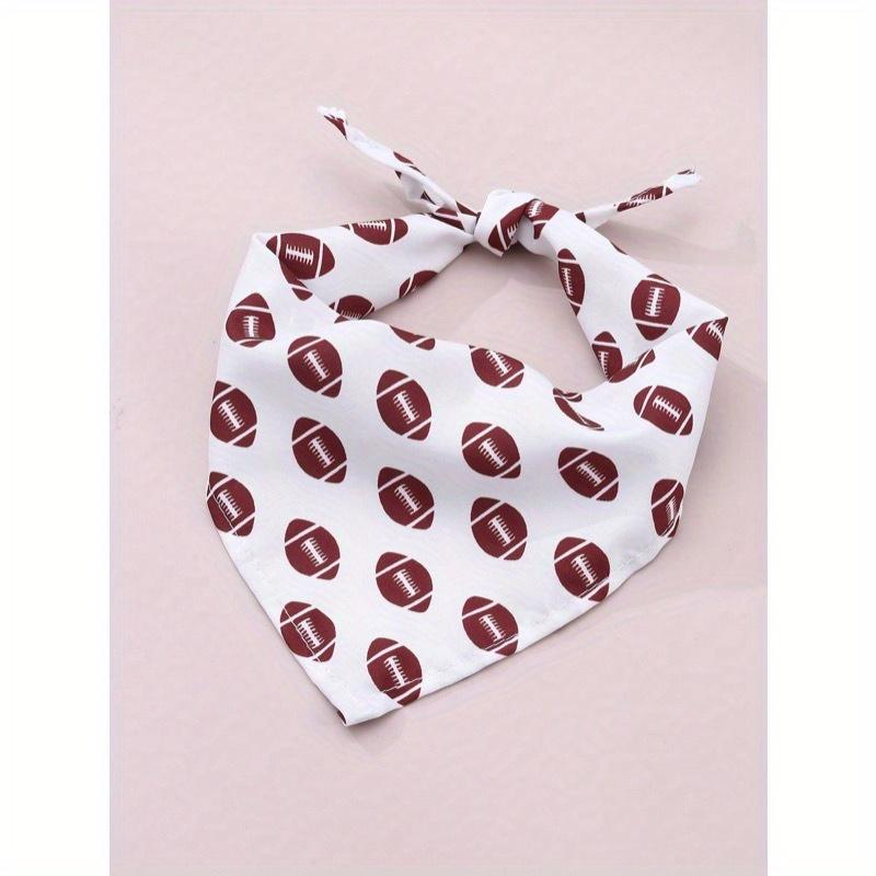 

1 шт. Супер дизайн напульсника, с принтом баскетбол/футбол/бейсбол, бандана-слюнявчик для питомца для маленьких собак one size