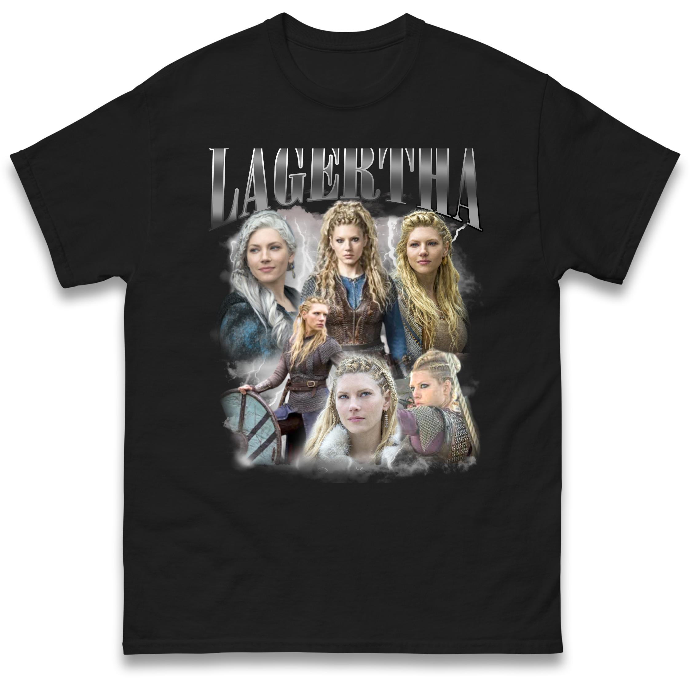 Lagertha Vikings T-Shirt Tshirt Mens Womens Tops Unisex Tees 100% Cotton 2XL