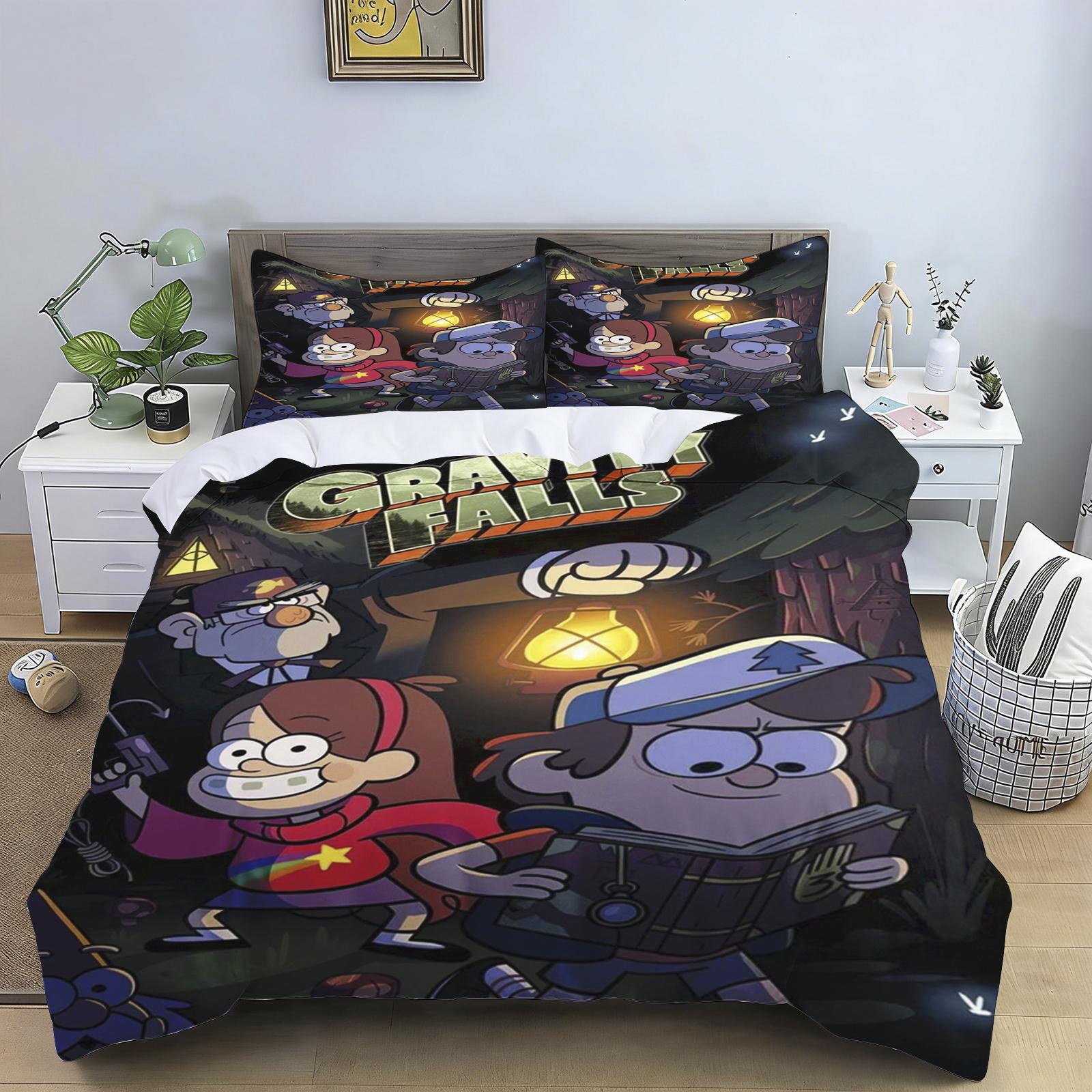 Cartoon Gravity Fever Duvet Cover Childlike Innocence Bedroom 100% Polyester Adult Gift 2/3pcs Bedding Set 135x200cm