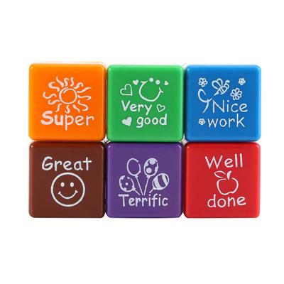 DIY Cute Cartoon Self Inking Motivation Seals Praise Reward Stamps Encouragement Toys