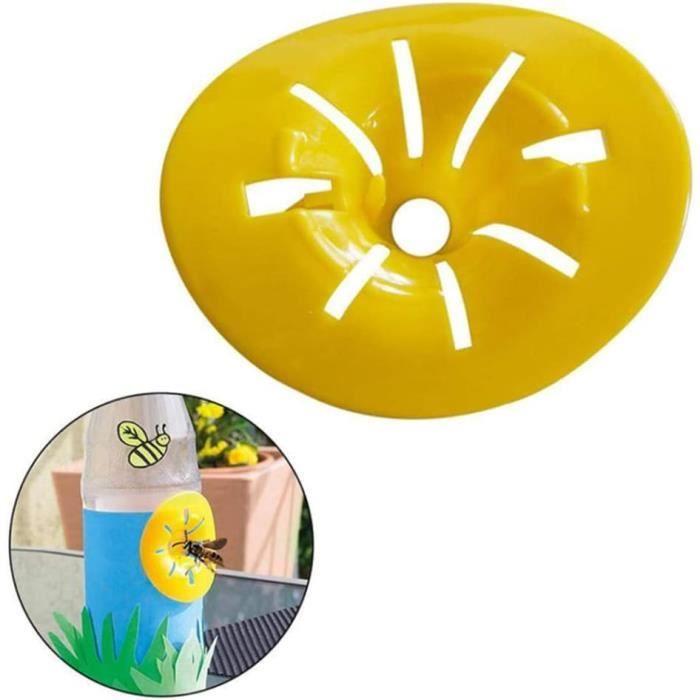Piège De Guêpe Catcher D'abeilles Pièges Hornets Catcher De Bouteille Piège En Entonnoir Jaune Pour Les Abeilles Hornet, 10 Pcs