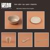 ZISIZ Disposable Rice Husk Tableware Set