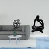 Iron Paw Napkin Holder Abstract Thinker Statue Multi Purpose Bill Organizer Cute Dog Home Decor