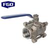FGO 3-Piece 304 Stainless Steel Ball Valve
