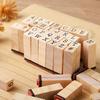 40Pcs Alphabet Stamps Vintage Wooden Rubber Letter Standard Stamp Set for Craft Card Making Planner Scrapbooking Journals