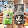 Phone Case For ZTE Blade V40 Pro/ZTE 9046 Soft Silicone Black Case Aesthetic Pattern Love Goldfish Rabbit Shockproof Coque