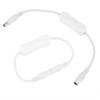 5Pcs 28.5cm   Power Adapter Connector Inline with ONCelsiusOFF   for LED Strip Lights White