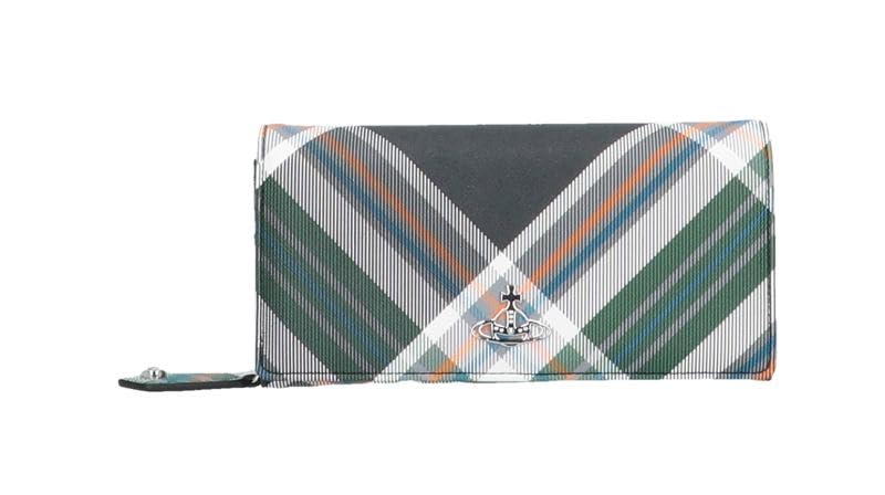 

Vivienne Westwood Derby Classic Long Wallet 51060025 S0012 O102 Derby Tartan Green [Used] зелений