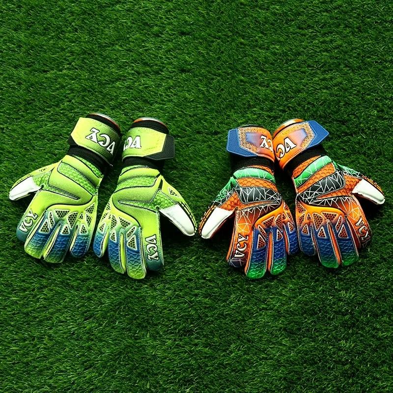 Luvas de goleiro profissional infantil criança mulher homem engrossar látex EVA futebol goleiro luvas de goleiro 5 dedos proteção