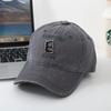 European and American retro hats women's fashion trend black cap men's deep top washed denim baseball cap tide