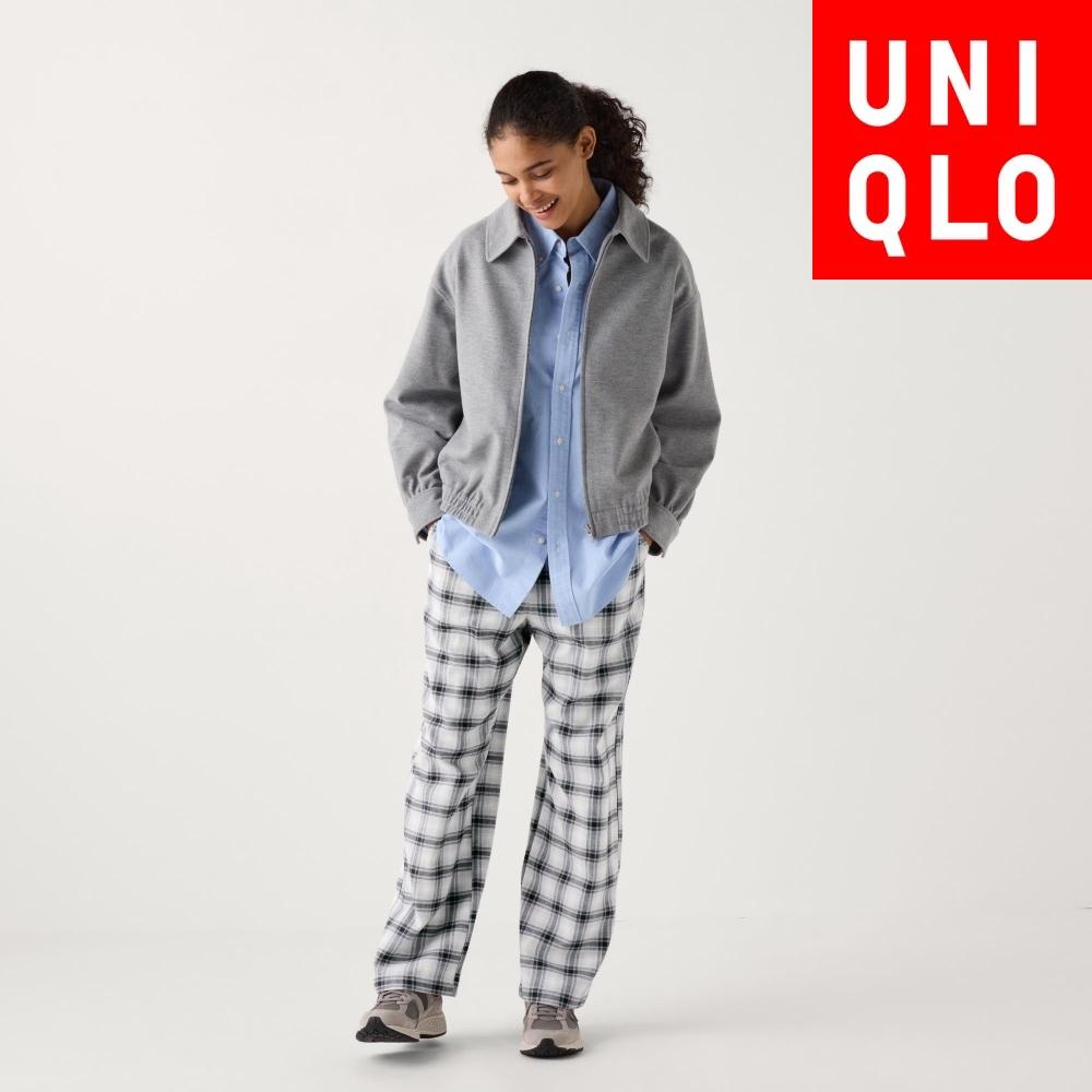 

Uniqlo Фланелевые брюки в клетку A 01 OFF WHITE/WOMEN S