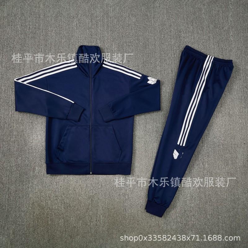 AJ Tracksuit Set Long Zip Football Training Suit No Team Men Women Sportswear