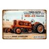 Vintage Farm Tractor Metal Signage Tin Signage Metal Vintage Farmhouse Courtyard Wall Art Decoration Mural Aesthetics Gift