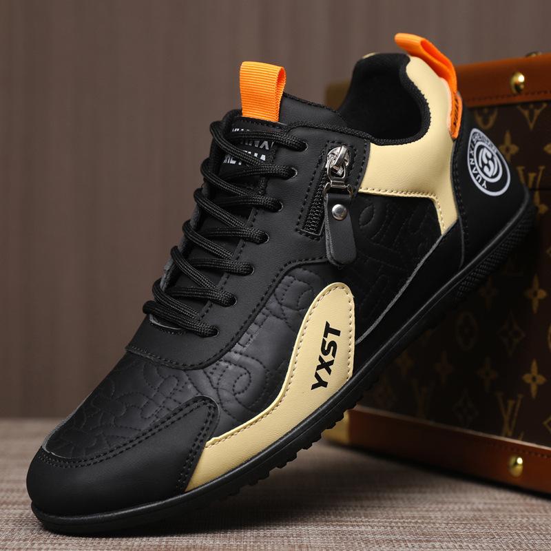 

Spring Men s Sneakers 2026 New Low Cut Flat Casual Sports Shoes Man Fashion Outdoor Running Shoes Vulcanized Zapatillas Hombre 38 чорний