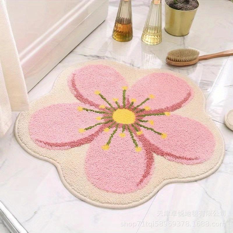 Irregular Living Room Circular Anti Slip Floor Mat Bedroom Bedside Carpet Chair Foot Pad