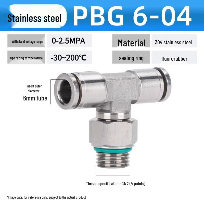

Stainless Steel Pneumatic Quick-Connect Fitting