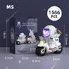 Mekensm M5-M6 Astronaut Train Building Blocks - Luminous Micro Particle Model for Students & Adults