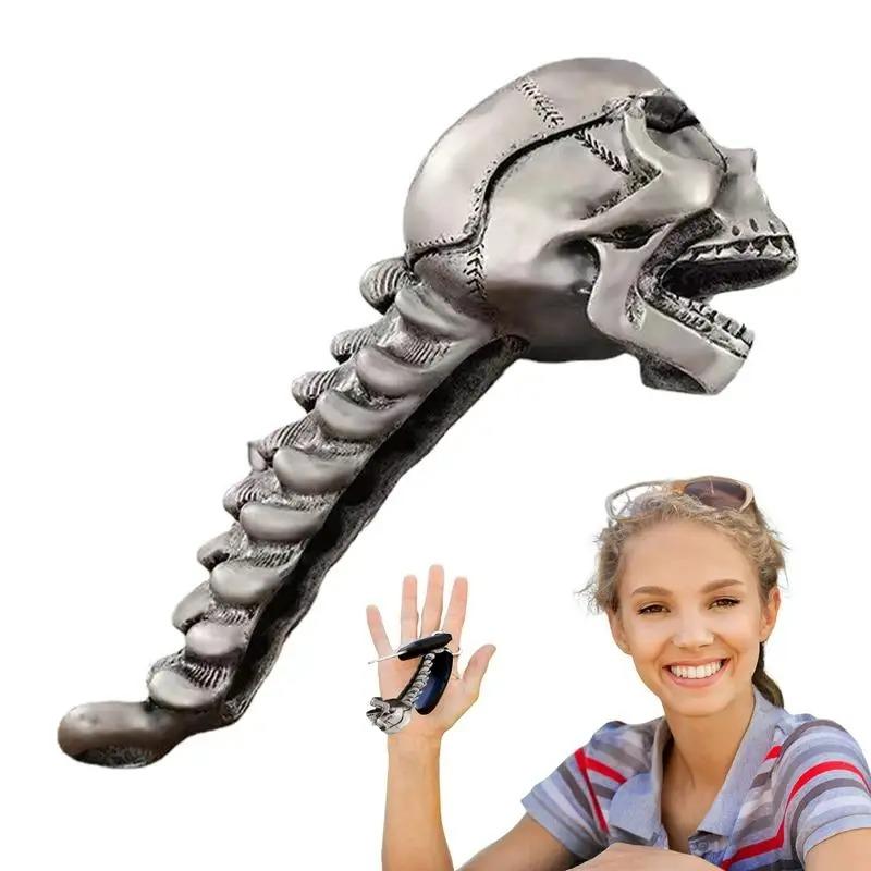 Creative Personality Skull Head Bottle Opener Halloween Funny High-end Skull Beer Bottle Opener серебряный