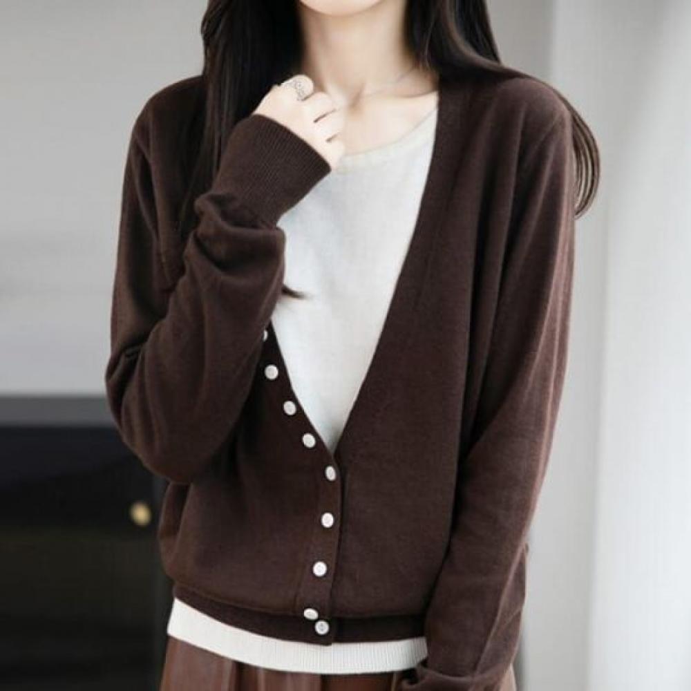 Navava Daily Round Neck Long Sleeve Knit Tee Nk3246 2in1