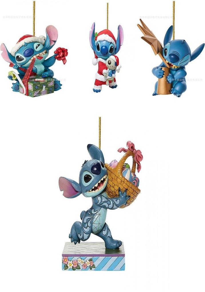 Enchanting Cartoon Anime Stitch Acrylic Pendant Christmas Tree Decoration Diy Crafts
