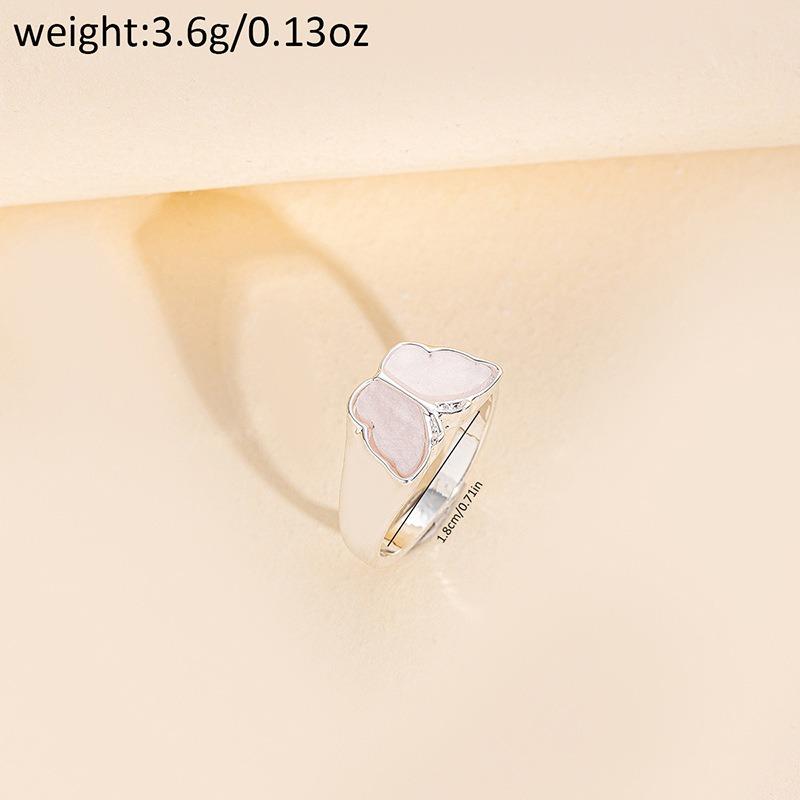 Butterfly ring new gold-plated jewelry women's zinc alloy fashion versatile exaggerated jewelry accessories