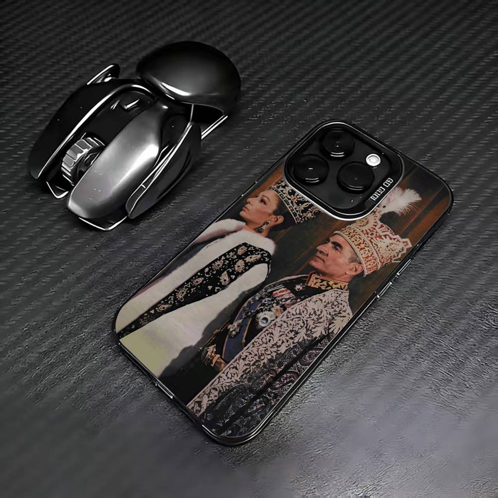 M-Mohammad R-Reza P-Pahlavi Phone Case For iPhone 17,16,15,14,13,12,11 Plus,Pro Max,XS,Colorful Silver Phone case Funda Cover iPhone13PROMAX