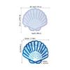 3D Resin Mold Epoxy Resin Mold with Realistic Scallop Shapes Fine Carved Silicone Mold for Wall Desktop Décoration