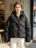 Winter new down padded clothes women's short removable thickened padded clothes fashion casual hooded padded jacket