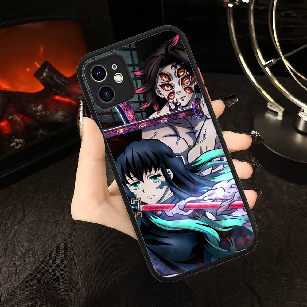 Muichiro Tokito Demon Slayer For IPhone 11 12 13 14 15 16 Pro Max Plus X XS MAX Shockproof Matte Back Cover
