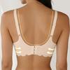 Wireless Seamless Soft Support Bra for Women Leopard Print Wavy Edge Gathered Side Bust Coverage Anti-Curl Intimates