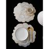 Flower Design PVC Placemats, Washable, Easy To Clean, Wipe-Clean, Non-Slip, Heat Resistant, Holiday Wedding Party Table Decor