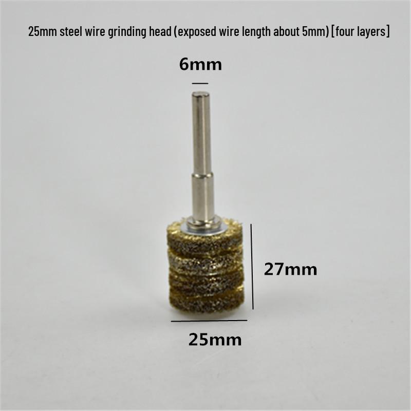 Electric Steel Wire Brush with Handle - Rust Removal, Polishing, and Cleaning.