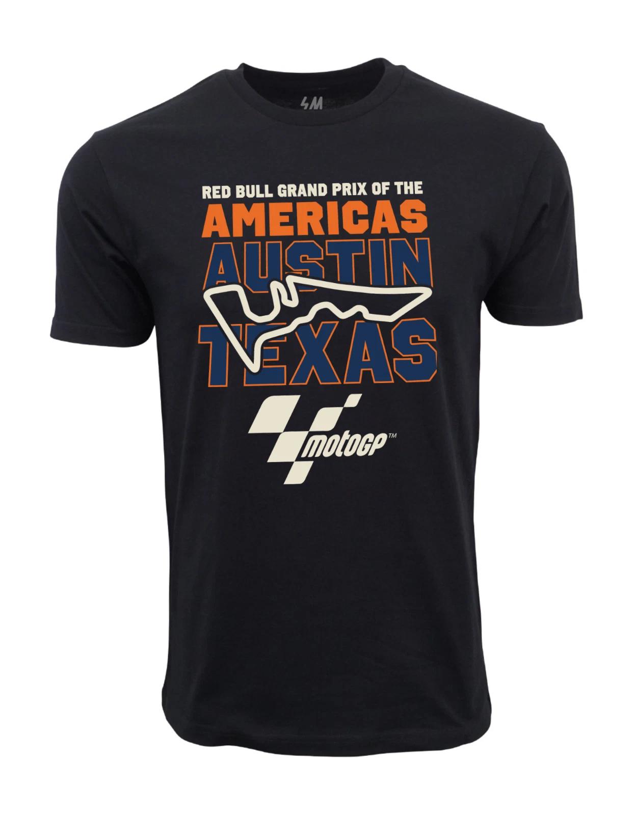 Unisex Adult Casual Graphic Moto Gp Austin Texas Graphic T shirt T-... M