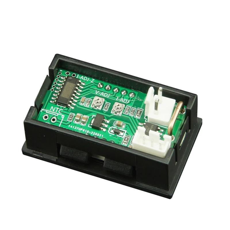 DC 0-100V 10A Voltmetru digital Ampermetru Afișaj dublu Detector de tensiune Contor de curent Panou Amper Volt Indicator 0,28" LED roșu albastru