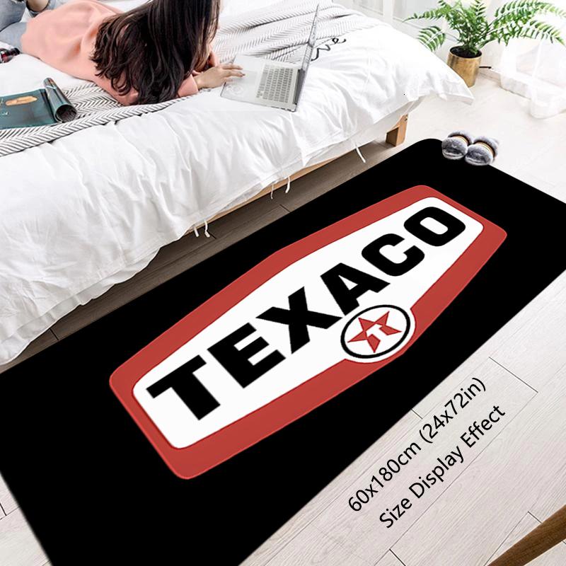 Interior Floor Mat Doormat Texacos Gas Oil Non-slip Foot Rug for Entryway Kitchen Carpet Bedroom Bedside Mats Home Decorations