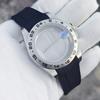 39mm Old EXP 24 Hour GMT Steel Bezel Watch Case for NH34 NH35 NH36 Sapphire Glass Explorer Case Accessories Silicone Strap
