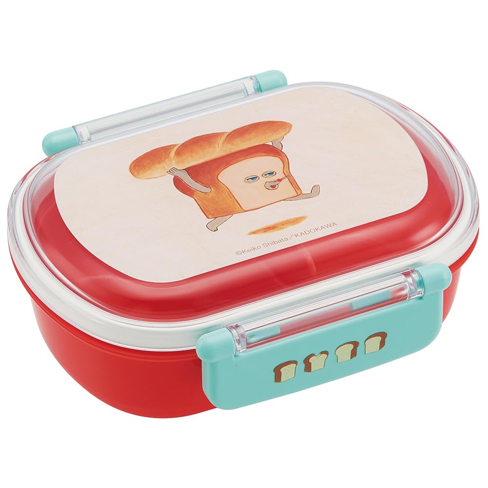 Skater Lunch 1 with Perfect for Made in Bread Thief Kids' Box, Tier, 360ml, Inner, Dome-Shaped, Fluffy, Kids' Lunches, Antibacterial, Japan,