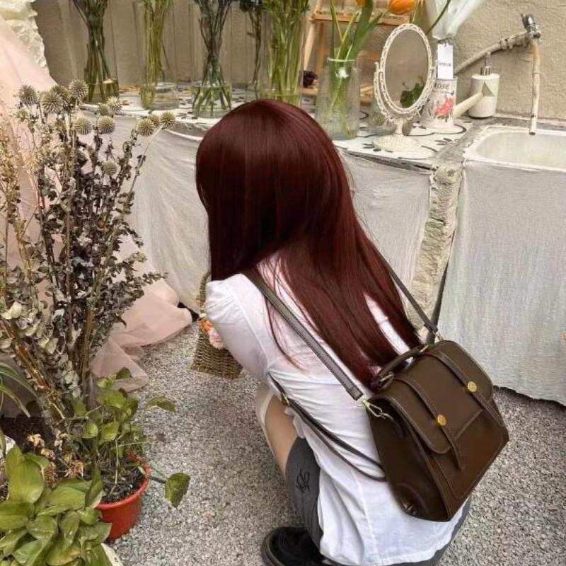 Vintage Damenrucksack Hochwertige Damenleder-Umhängetaschen Damen Multifunktions-Pendler-Schnapprucksack Studenten Schultaschen