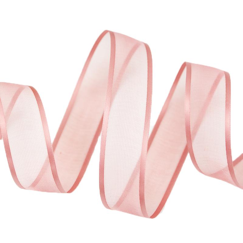 (5Meter/pack) 2.5cm Wide Edge Ribbon Organza Ribbons Wedding Party DIY Crafts Bride Accessories Gift Wrap Xmas DIY Hair