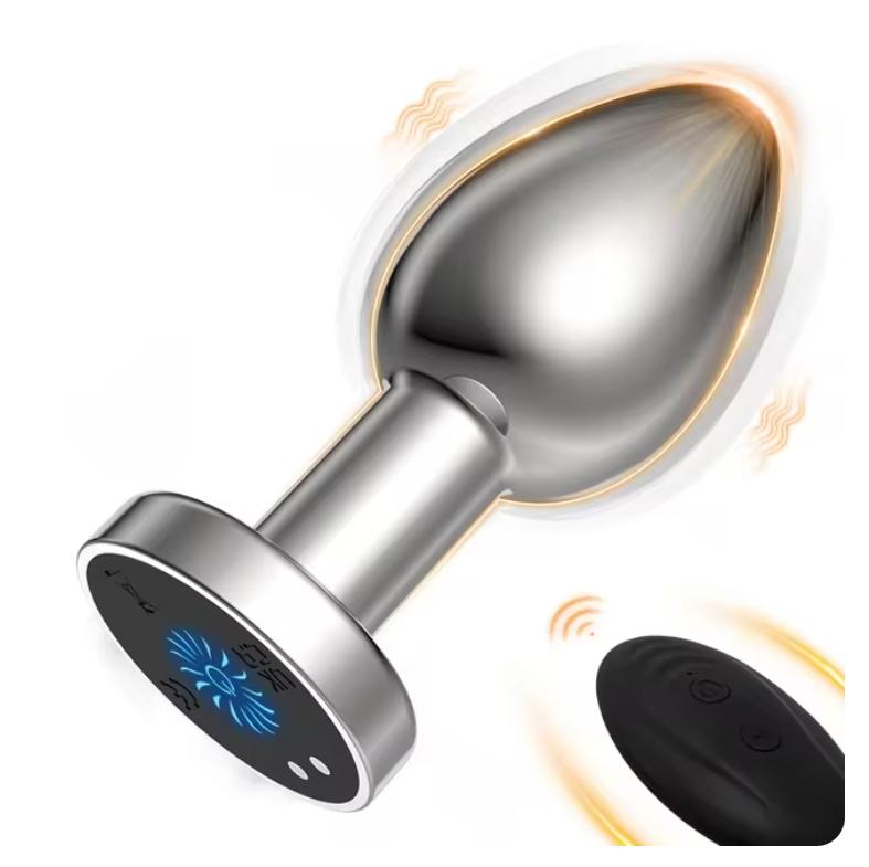 Anal Vibrator Wireless Remote Control, Cell Phone Control, Vibrating Prostate Massager 10 Luminous Colored Silicone Butt Plugs