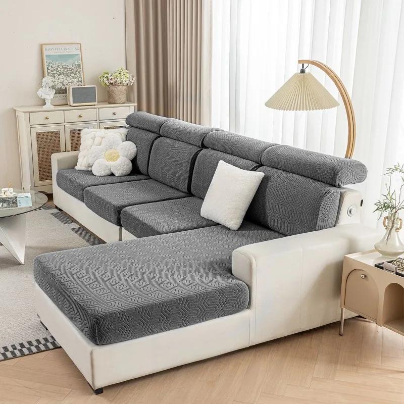 Stretch Jacquard Sofa Seat Covers Waterproof Sofa Cover for Living Room for Living Room L-shape Corner Armchair Sofa Slipcover