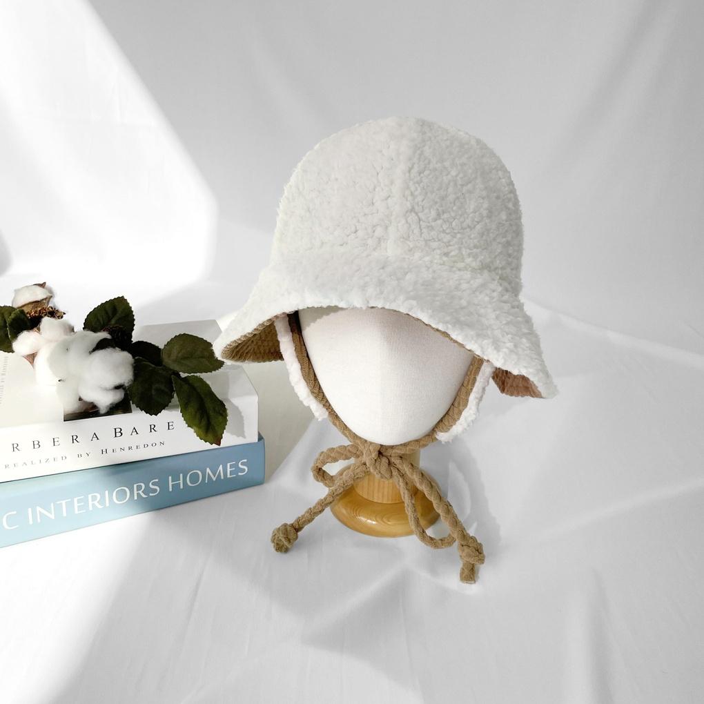 Men's and Women's Daily Bucket Hat Waffle Double-Sided Earflap Bucket Hat