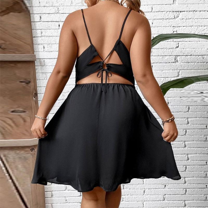 Abito Estivo Donna Senza Maniche Con Spalline Sottili – Stampa Floreale, Vestibilità A-Line, Dalla XS Alla 4XL