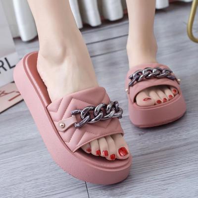 Nieuwe Zomer Damesmode Casual Strand Slides Sandalen Antislip Trendy Eenvoudige Huispantoffels