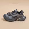 European station thick-soled heightening dad shoes women's 2025 spring new trendy cool fried street light casual running sneakers